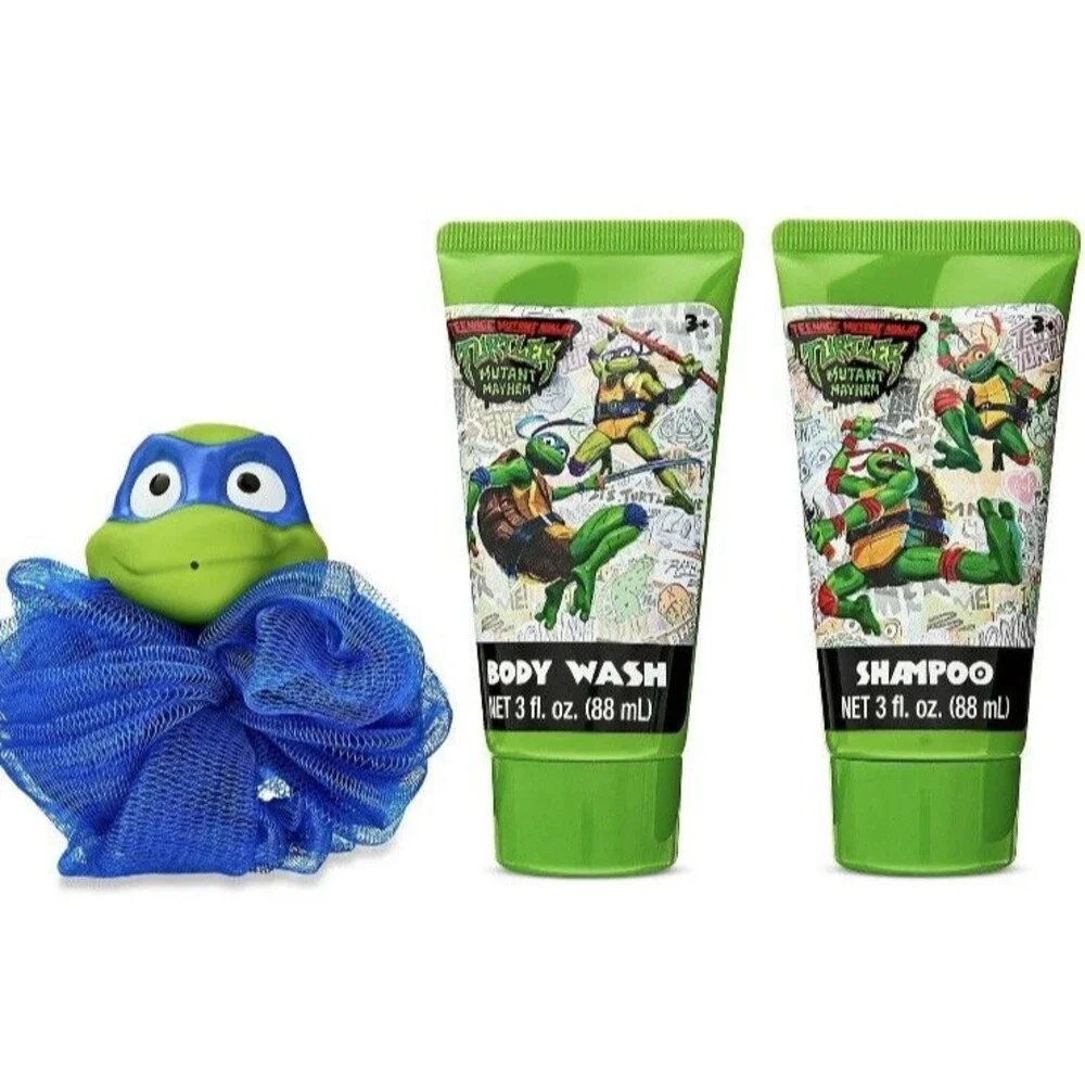 Teenage Mutant Ninja Turtles, Berry Scented 4 Piece Bath Set, Shampoo & Wash